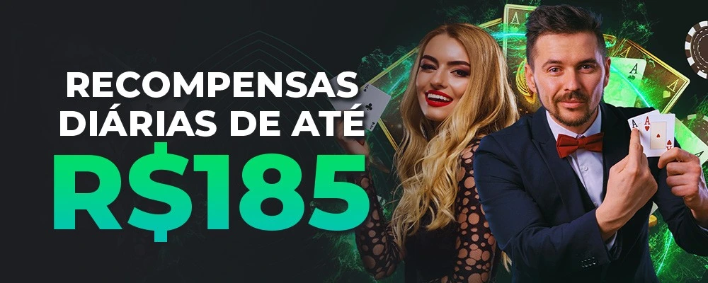 Recompensas diárias UBET96 em reais