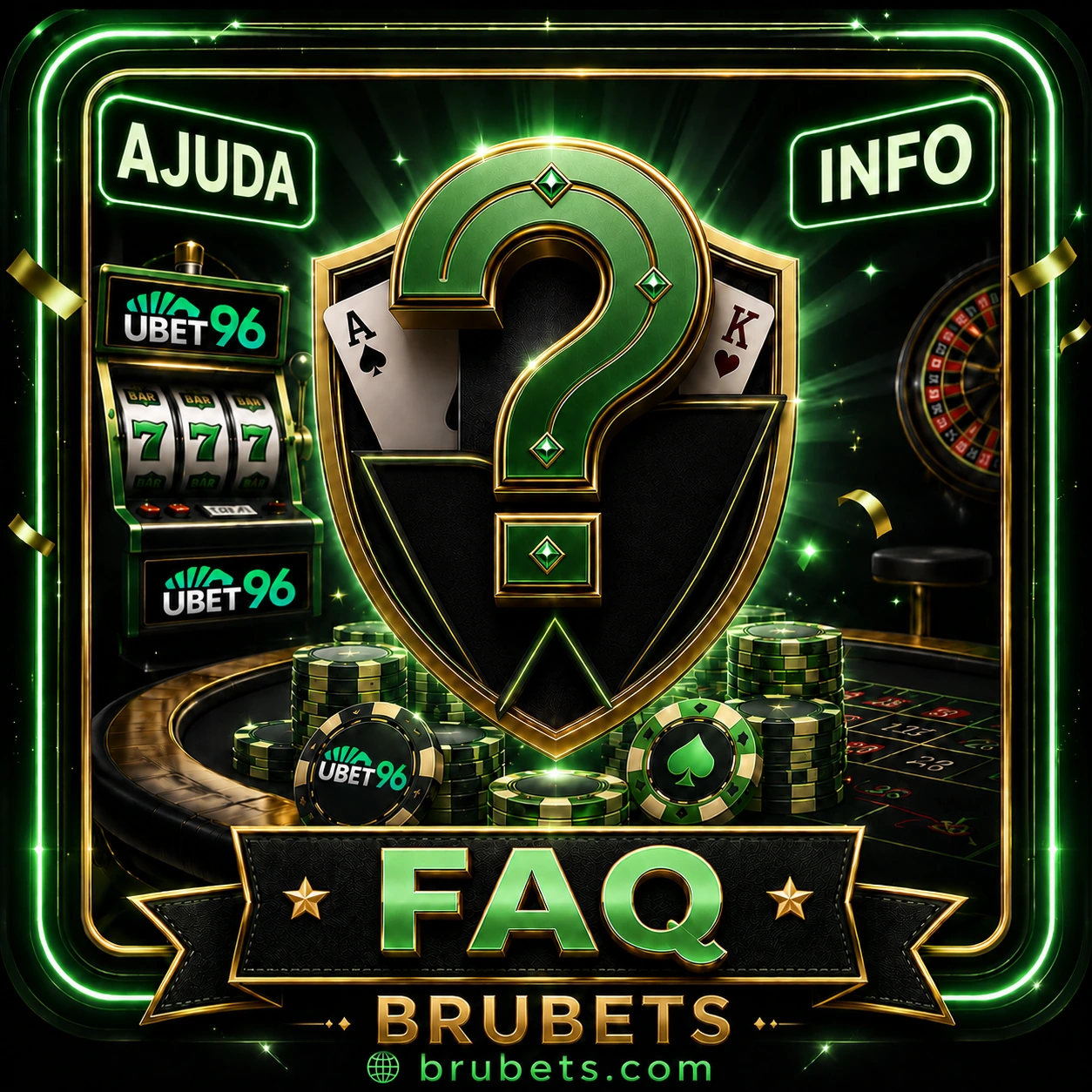 Perguntas frequentes sobre cassino UBET96