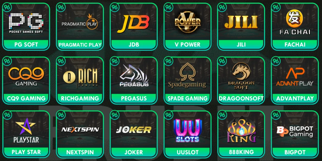 Provedores de jogos UBET96